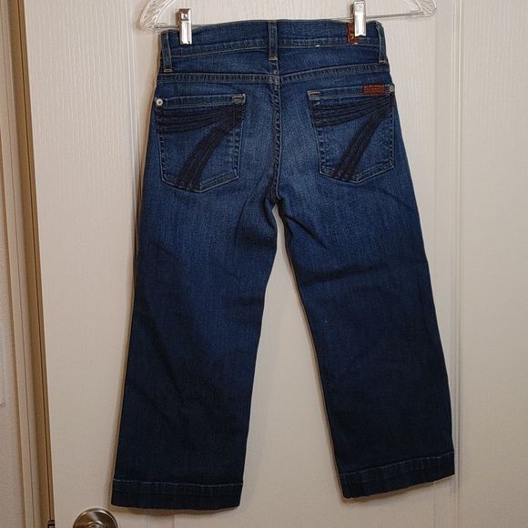 7 for all Mankind Cropped Jeans Size 24 - Picture 4 of 6